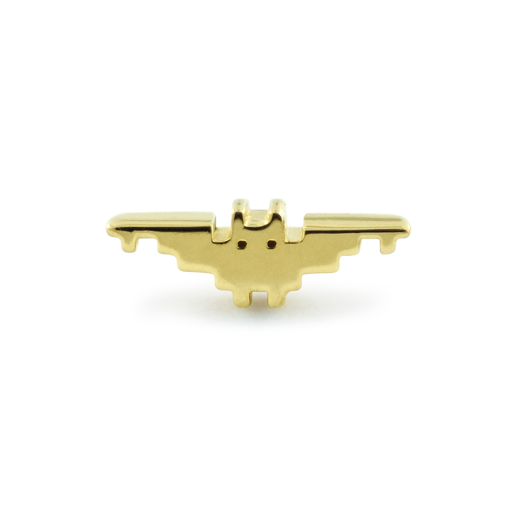 18K Gold 8-Bit Bat – NeoMetal Inc