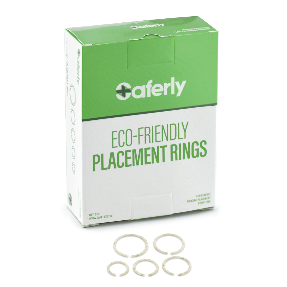 Biodegradable Piercing Placement Rings box